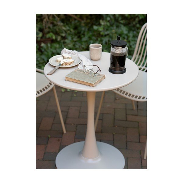 Metalowy okrągły stół ogrodowy ø 60 cm Meira – House Nordic-image-2