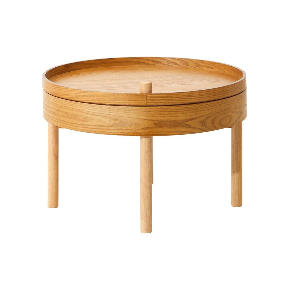 Okrągły stolik w dekorze sosny ø 60 cm Viborg – Premier Housewares
