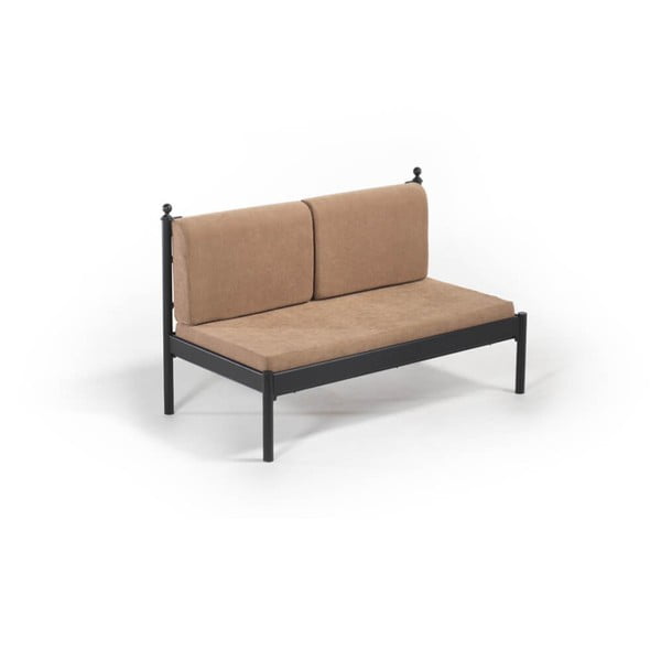 Brązowa 2-osobowa sofa ogrodowa Mitas, 76x149 cm