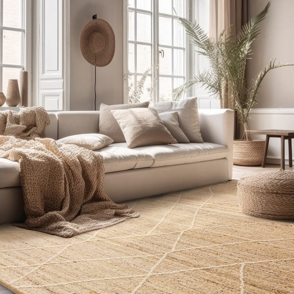 Naturalny dywan wełniany 160x230 cm Noah – Asiatic Carpets-image-1