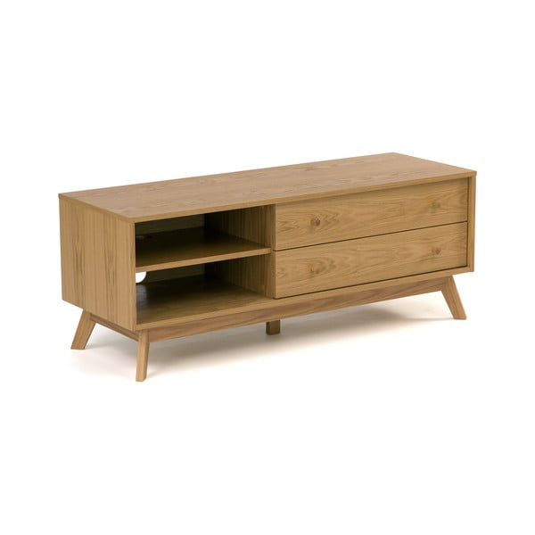 Szafka pod TV w dekorze dębu 130x50 cm Kensal – Woodman-image-2