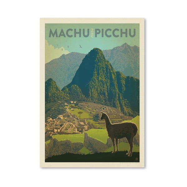 Plakat Americanflat Machu Picchu, 42x30 cm