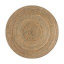 Niebieski/naturalny okrągły dywan z juty ø 133 cm Capri – Flair Rugs