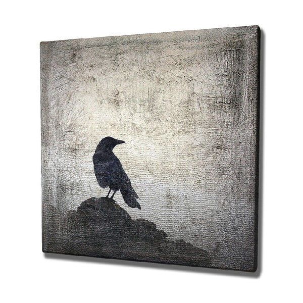 Obraz na płótnie Black Bird, 45x45 cm