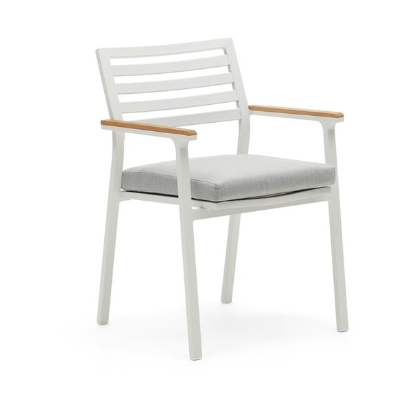 Białe metalowe krzesło ogrodowe Bona – Kave Home