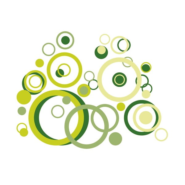 Naklejka Green Bubbles-image-1