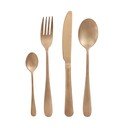 Sztućce ze stali nierdzewnej 16 szt. w kolorze złota Posate Old – Brandani