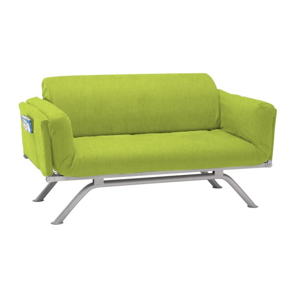 Zielona rozkładana sofa trzyosobowa 13Casa Kargo