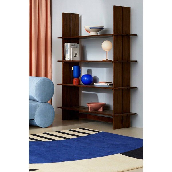 Regał z litego drewna sosnowego w ciemnym naturalnym kolorze 140x180x40 cm Tottori – Jotex-image-2