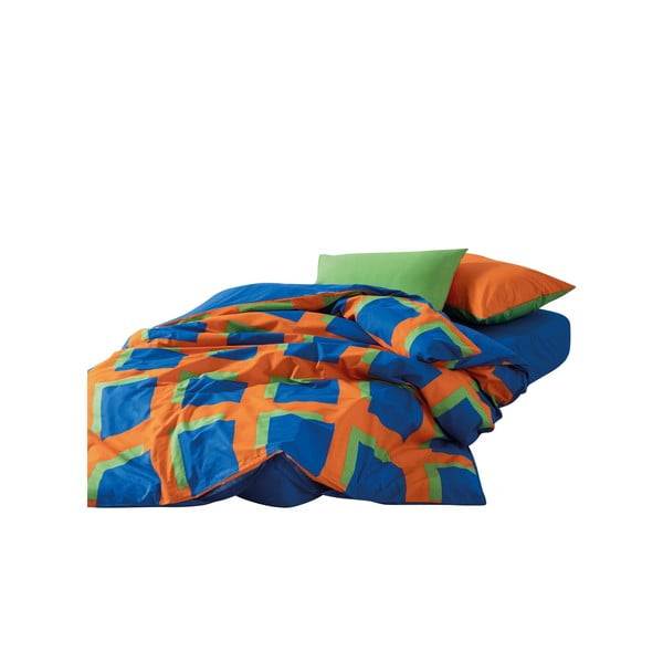 Pościel dwuosobowa z bawełny renforcé z prześcieradłem/4-częściowa 200x220 cm Venus – Mijolnir