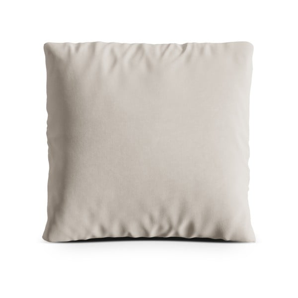 Beżowa aksamitna poduszka na sofę Kemi – Cosmopolitan Design