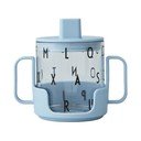 Jasnoniebieski kubek dla dzieci Design Letters Grow With Your Cup