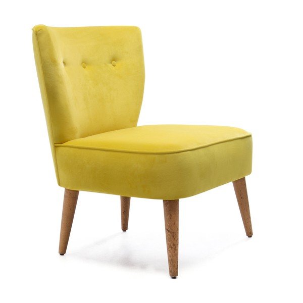 Żółty fotel tapicerowany Balcab Home Molly-image-1
