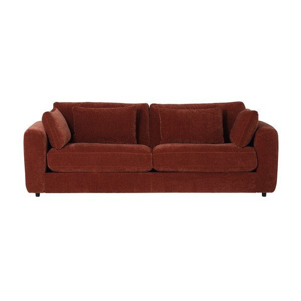 Brązowa sofa z tkaniny szenilowej 240 cm Chunky – vtwonen-image-3