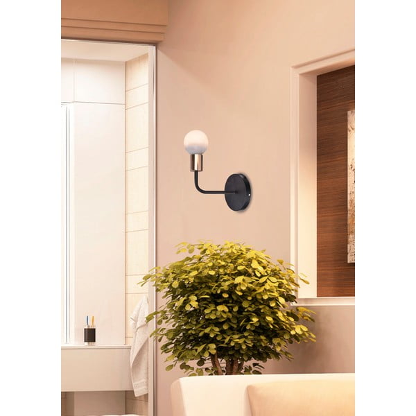 Kinkiet w czarno-miedzianym kolorze Spill – Candellux Lighting-image-1