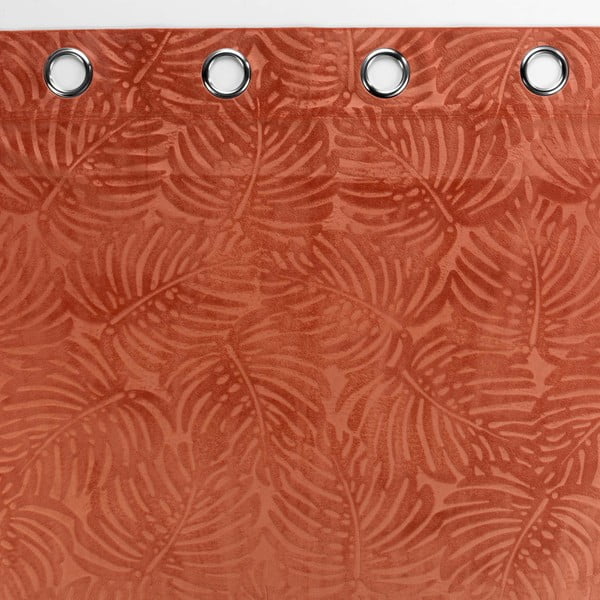 Ceglasta aksamitna zasłona 140x240 cm Analia – douceur d'intérieur-image-2