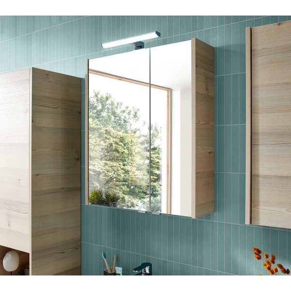 Wisząca szafka łazienkowa w dekorze sosny w naturalnym kolorze 70x35 cm Quickset 393 – Pelipal-image-1