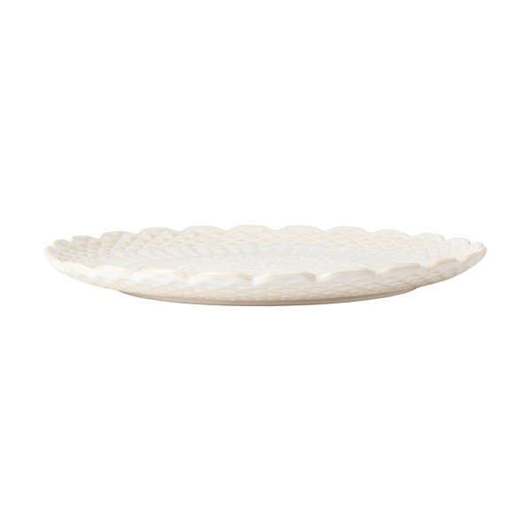 Biały kamionkowy talerz do serwowania ø 39 cm Cristal – Costa Nova-image-1