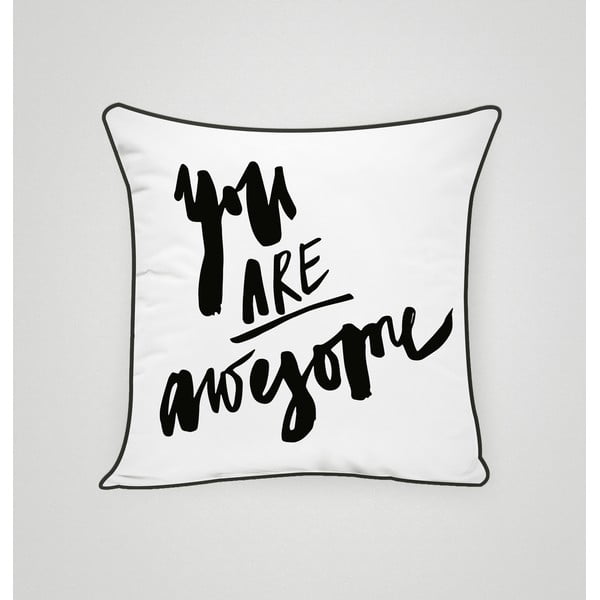 Poszewka na poduszkę You Are Awesome II, 45x45 cm