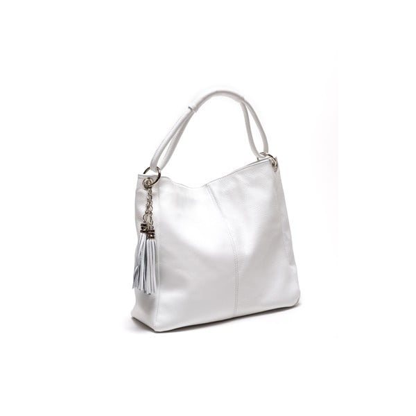 Skórzana torebka Anna Luchini 1071 Bianco-image-1