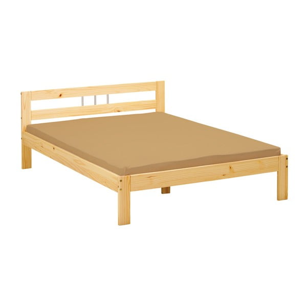 Drewniane łóżko dwuosobowe 13Casa Farm, 140x190 cm