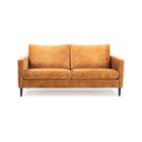 Żółta sofa z aksamitnym obiciem Scandic Adagio, szer. 153 cm