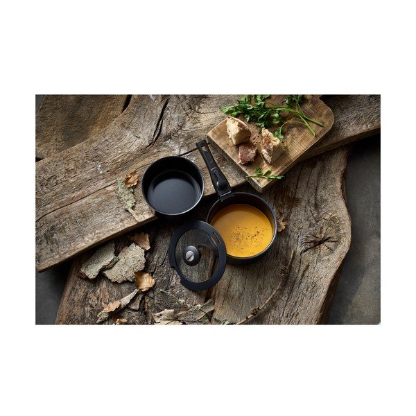 Aluminiowy zestaw rondli z odpinaną rączką, pokrywką i nieprzywierającą powierzchnią 2 szt. 2,4 l – Holm-image-1