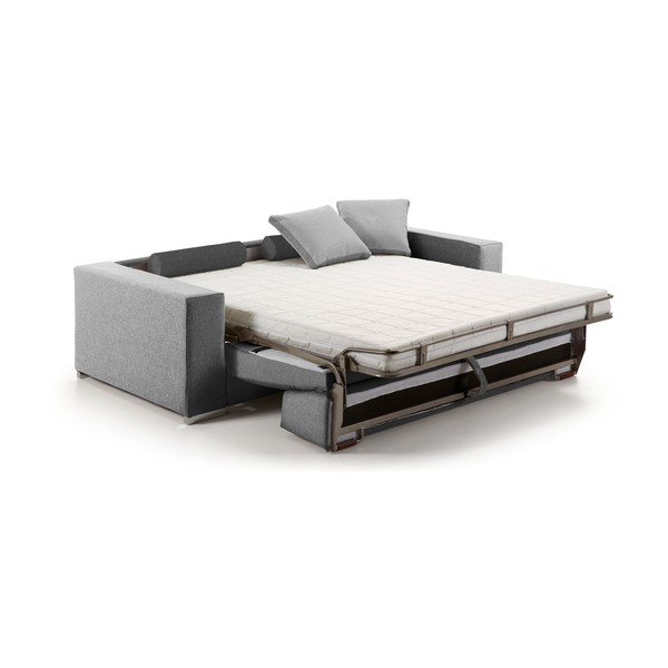 Jasnoszara sofa rozkładana La Forma Big-image-3