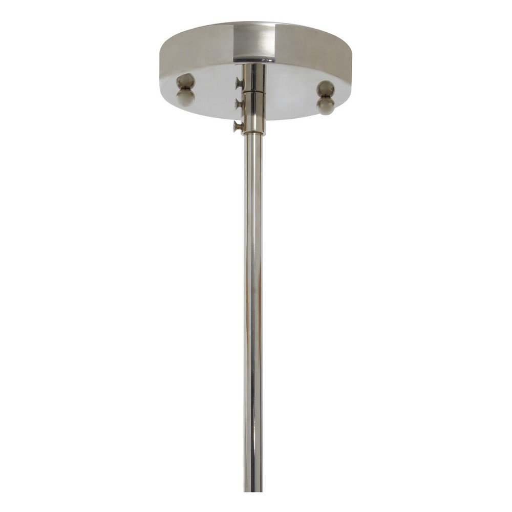 Metalowa lampa wisząca w kolorze srebra ze szklanym kloszem ø 27 cm Ritz – Premier Housewares (zdjęcie 6)