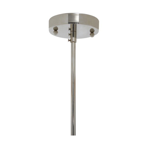 Metalowa lampa wisząca w kolorze srebra ze szklanym kloszem ø 27 cm Ritz – Premier Housewares-image-4