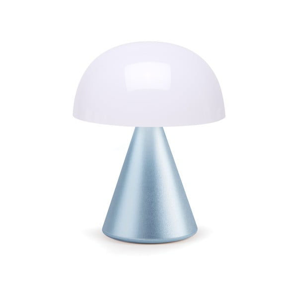 Biało-jasnoniebieska lampa stołowa LED (wysokość 17 cm) Mina L – Lexon