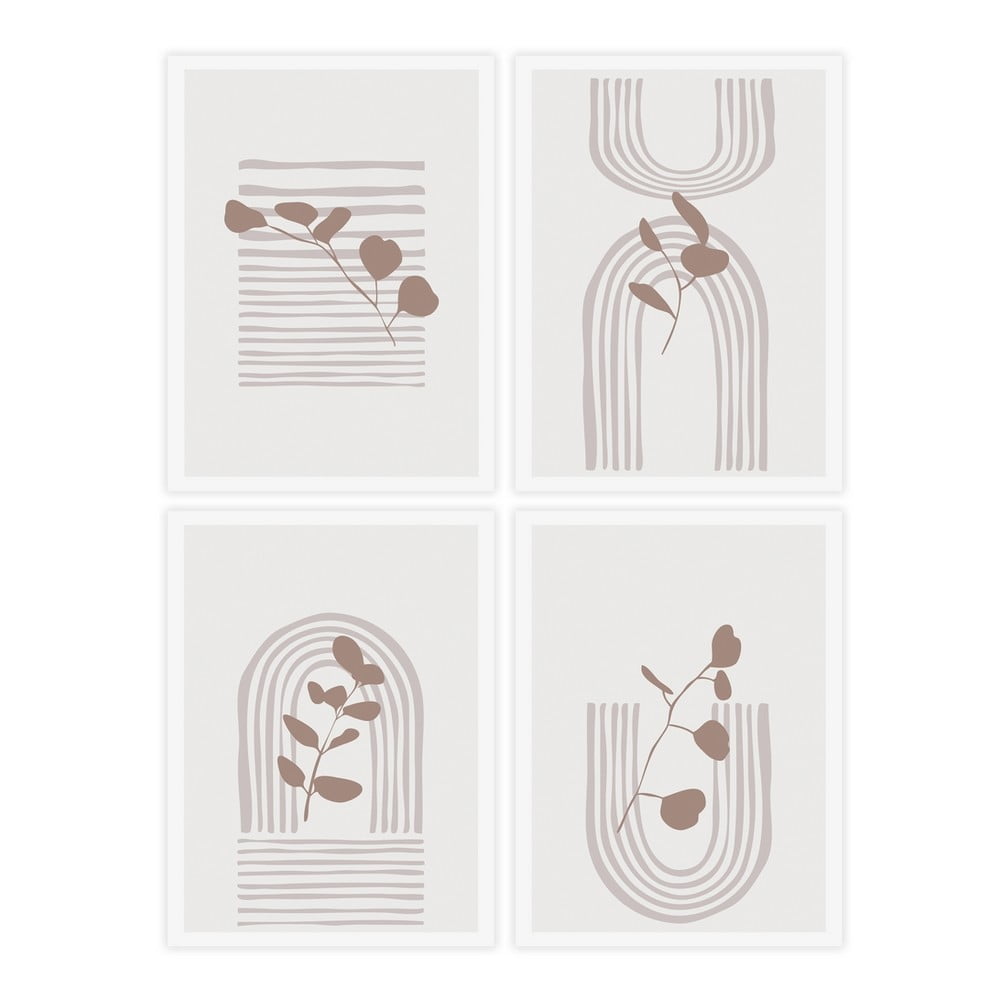 Obrazy zestaw 4 szt. 30x40 cm – Casa Selección