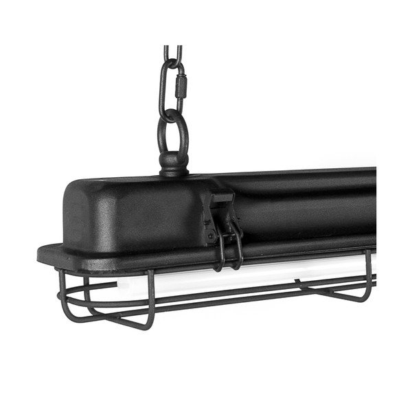 Czarna lampa wisząca z metalowym kloszem 125x11 cm Hangar – Tomasucci-image-1