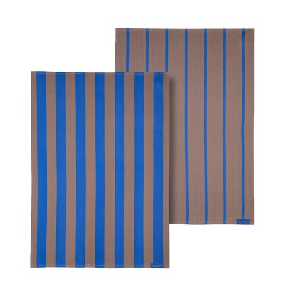 Bawełniane ścierki zestaw 2 szt. 50x70 cm Stripes – Mette Ditmer Denmark