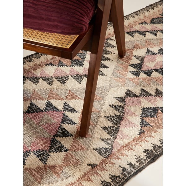 Szary chodnik z juty tkany ręcznie 80x200 cm Roya Parsa – Elle Decoration-image-2