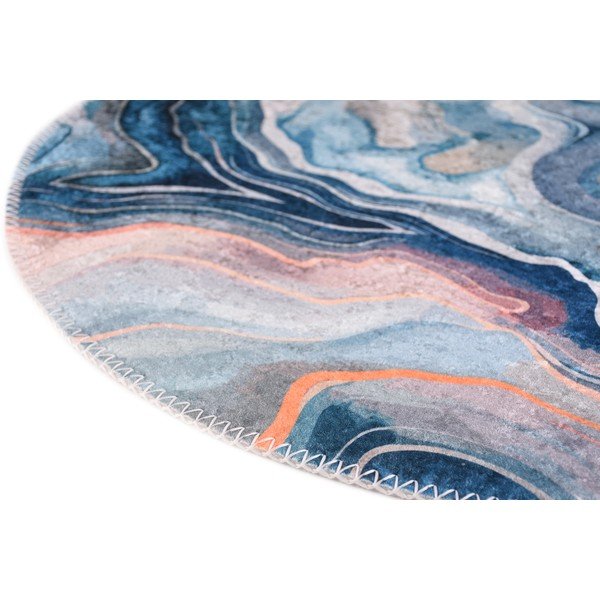 Niebiesko-różowy okrągły dywan odpowiedni do prania ø 100 cm Colors of Joy – Vitaus-image-2