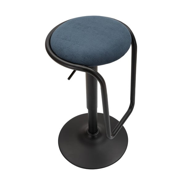 Morski/czarny tapicerowany hoker z regulowaną wysokością (wysokość siedziska 61 cm) Destiny – Mauro Ferretti-image-4