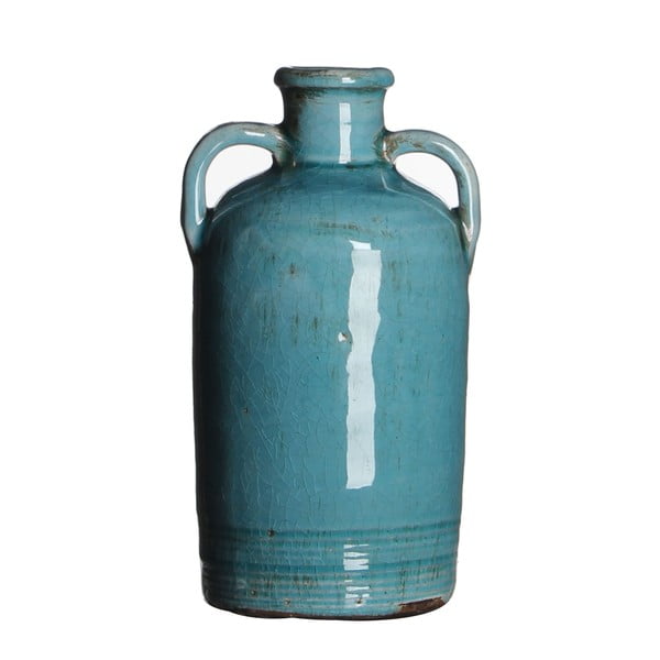 Wazon ceramiczny Sil Turquoise, 20x10 cm