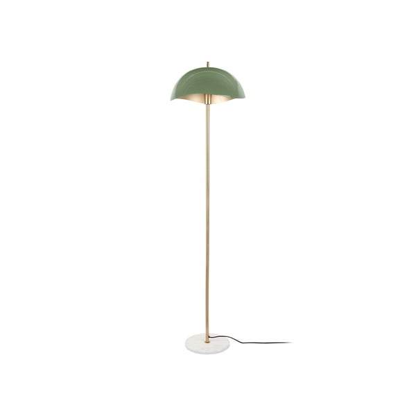 Lampa stojąca w zielono-złotym kolorze z metalowym kloszem (wysokość 154 cm) Waved – Leitmotiv