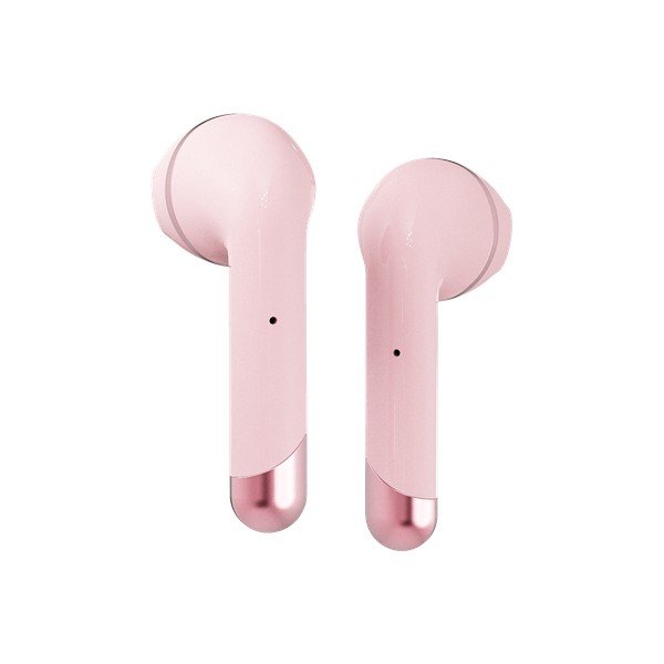 Różowe słuchawki bezprzewodowe Happy Plugs Air 1 Plus-image-1