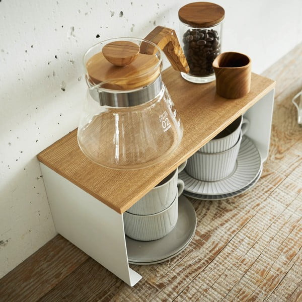 Biało-naturalna metalowa dodatkowa półka 30,5x14 cm Tosca – YAMAZAKI-image-3