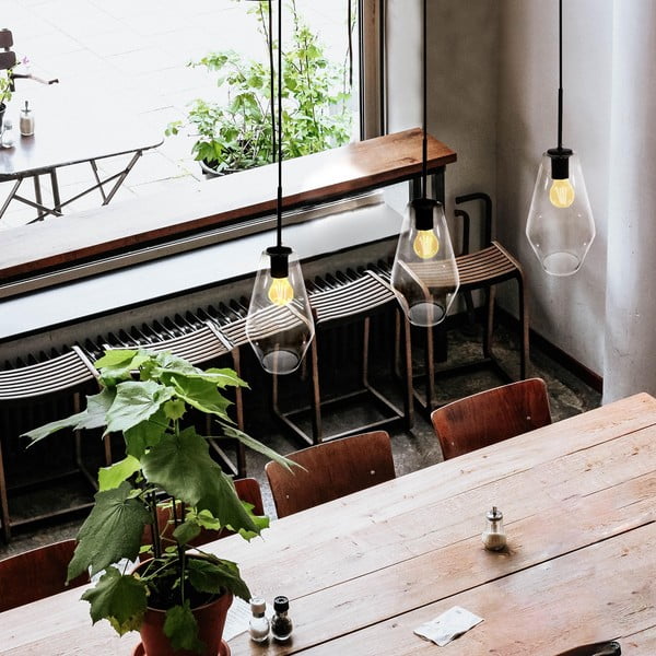 Czarna lampa wisząca SULION Lily, wys. 120 cm-image-1