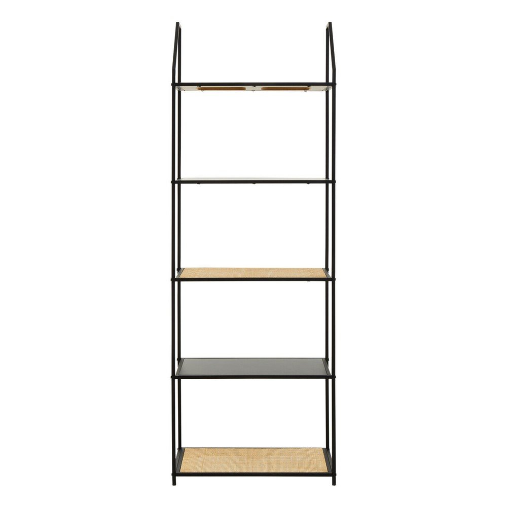 Czarny/w naturalnym kolorze metalowy regał 61x179x34 cm Depok – Premier Housewares (zdjęcie 8)