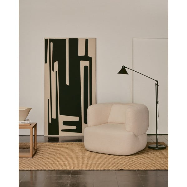 Czarna lampa stojąca z metalowym kloszem (wysokość 220 cm) Dione – Kave Home-image-1