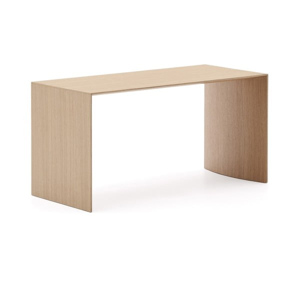 Stolik w dekorze dębu w jasnym naturalnym kolorze 45x90 cm Litto – Kave Home