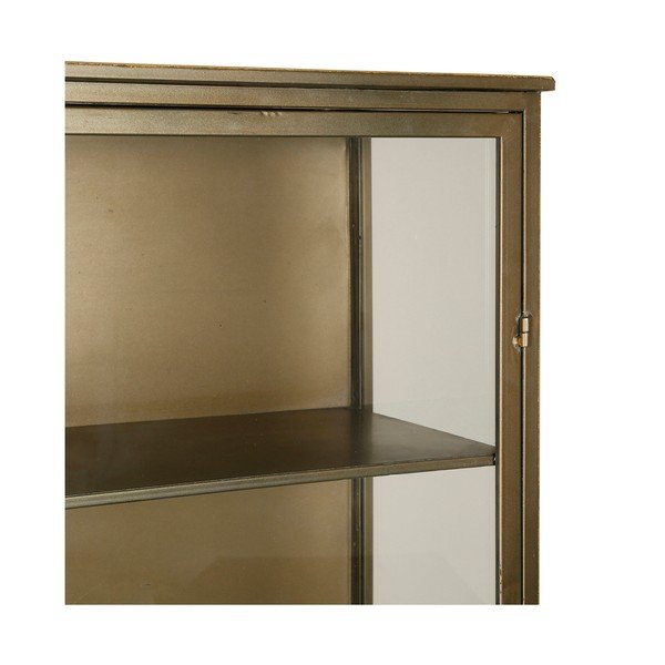 Metalowa witryna w kolorze złota 47,5x170 cm Dagenham – Côté Table-image-3