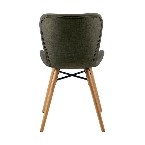 Zielone tapicerowane krzesła zestaw 2 szt. Batilda – Actona-image-3