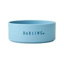 Jasnoniebieska miska dla dzieci Design Letters Mini Darling, ø 11 cm