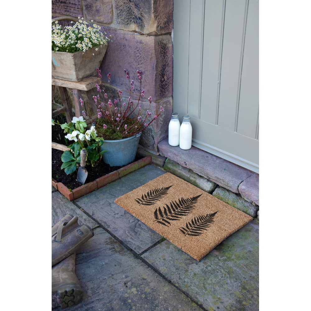 Wycieraczka z włókna kokosowego 40x60 cm Fern Leaf – Artsy Doormats (zdjęcie 11)