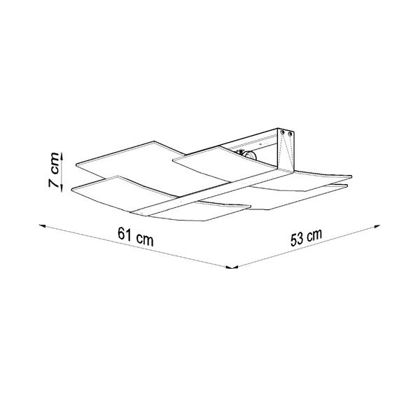 Biała lampa sufitowa ze szklanym kloszem 53x61 cm Marett – Sollux-image-3